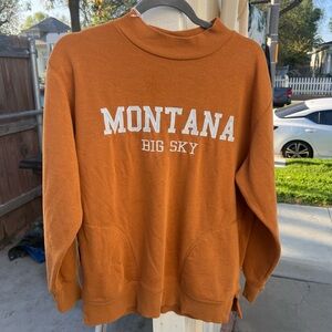 Montana Big Sky Men's Orange Sweater
